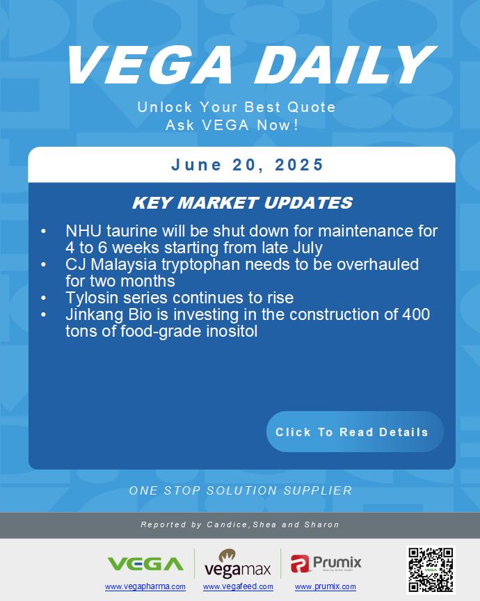 Vega Daily Dated on June 20th 2025 Vitamin Amino Acid APl Food Additives Cover.jpg